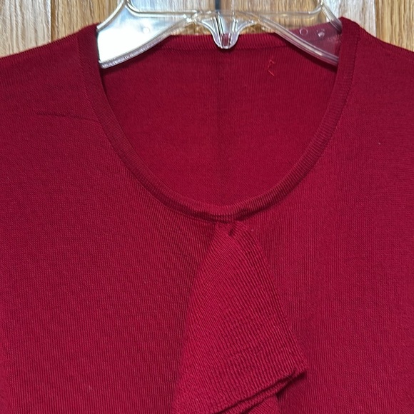 Merino fine wool sleeveless top shirt with the raffle. Size XS. - Picture 7 of 7